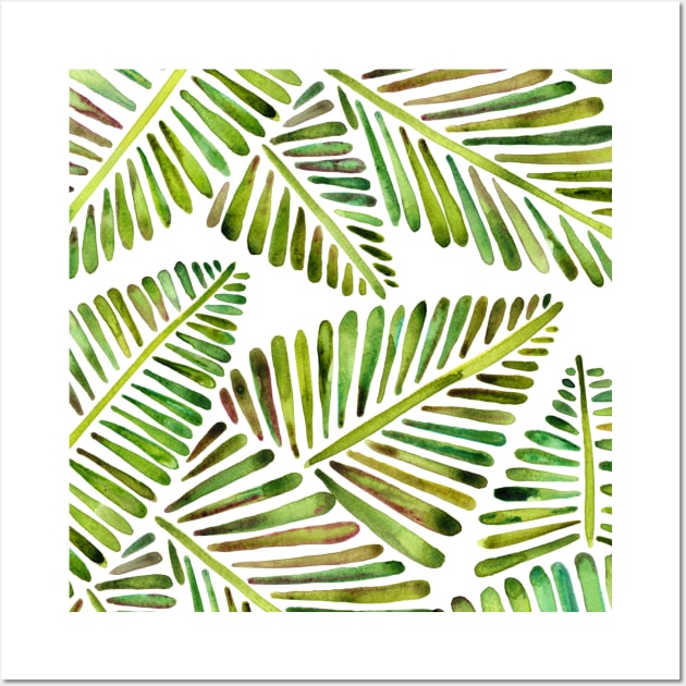 Green Banana Leaves Wall Art by CatCoq